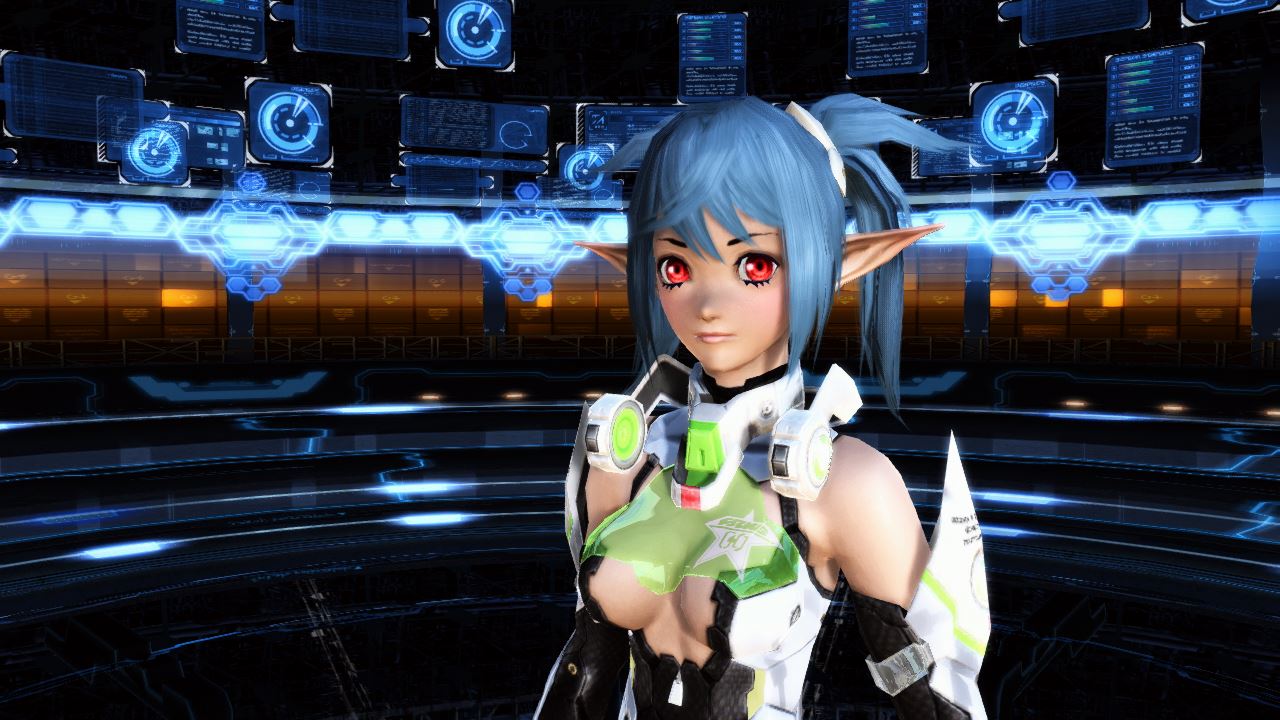 三角下まつげ　紺