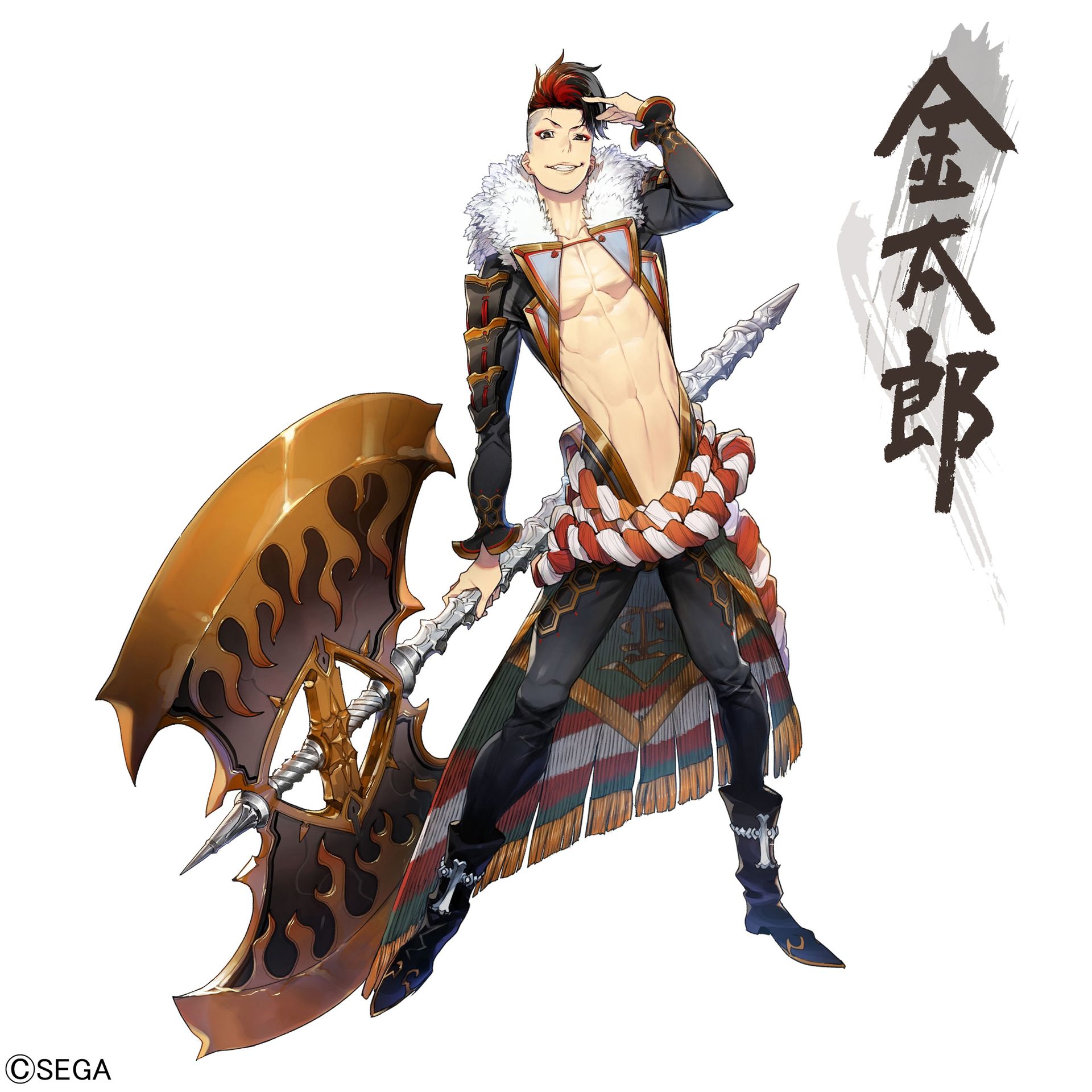 CV：赤羽根健治さん/特徴：低HPだが移動速度が高く斧による一撃が強力な近接ストライカー