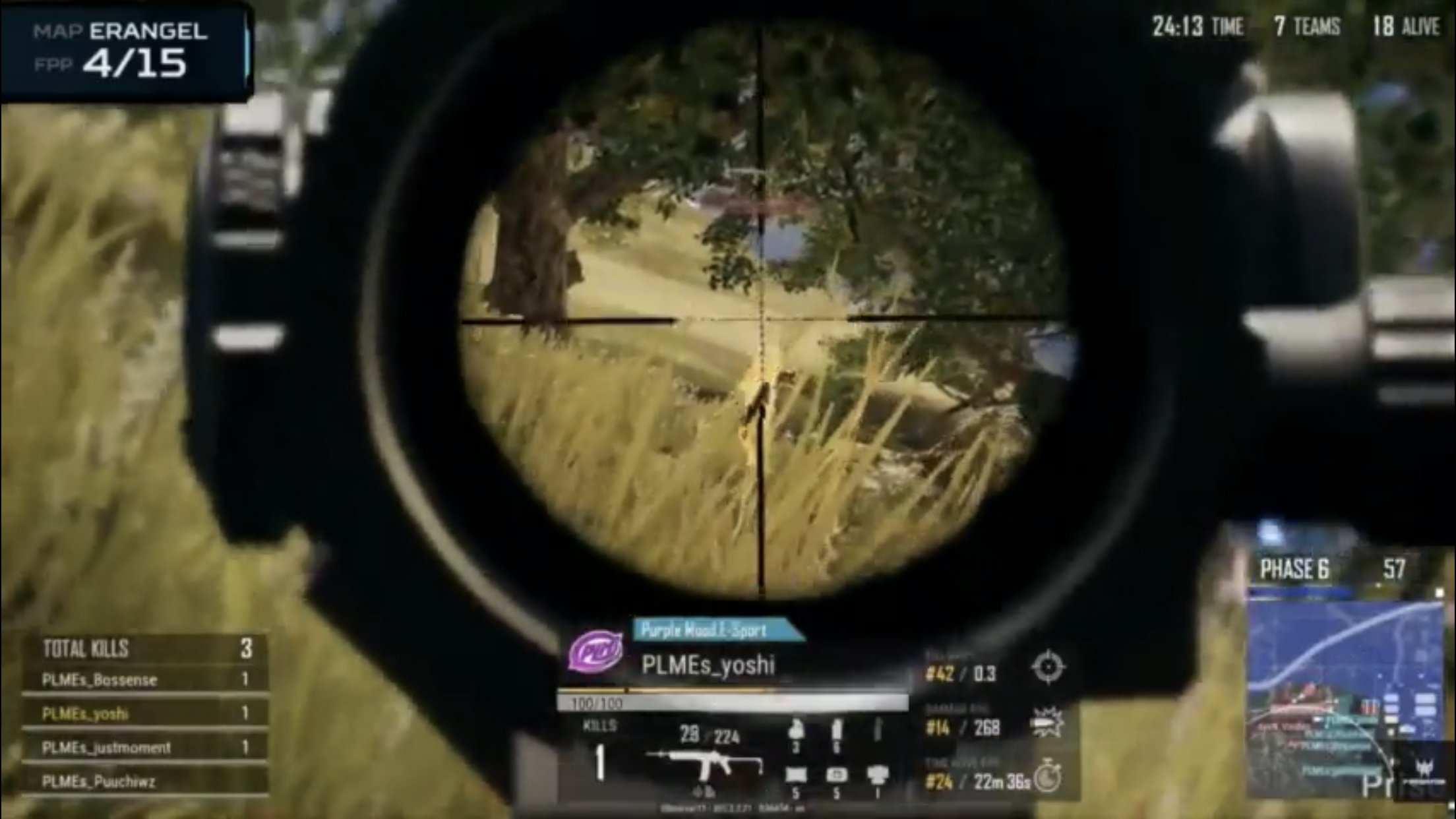 僅差で2位に付けているPurple Mood E-Sport（タイ）。その実力は侮れない