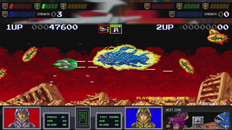 「SAGAIA」はステージの構成やボスの強さなどのバランスが「ダライアスII」とは大幅に変更されている