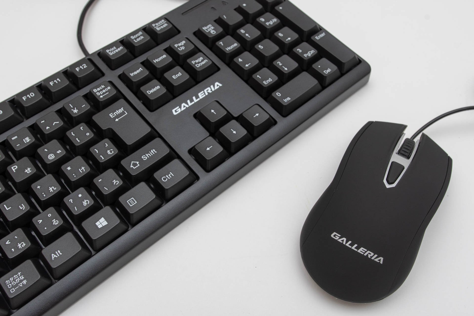 オプションで選択できるGALLERIAオリジナルブランドのゲーミングマウスとキーボード。ゲーミンググレードでありながら各々2千円程度、手持ちがないなら購入するのもアリだ