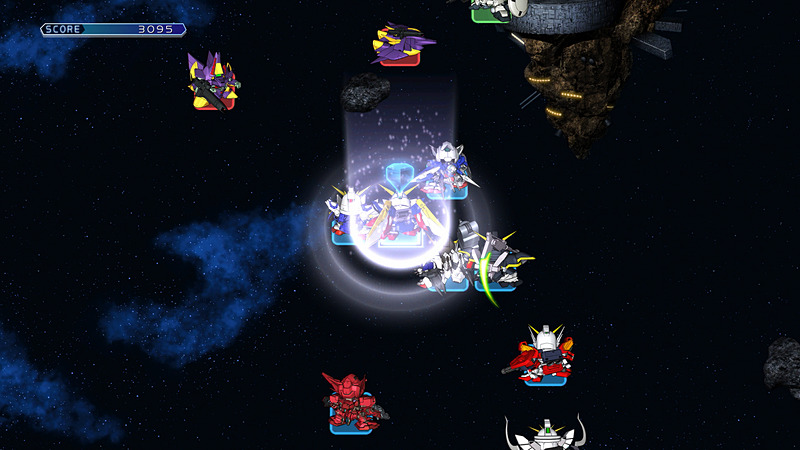 隣接する機体数が多いほど、HP回復量が高くなる。一方、隣接する機体数が少ないほど、EN回復量が高くなるため、戦況に合わせて、ユニットの配置を考慮するのが戦略の鍵となる