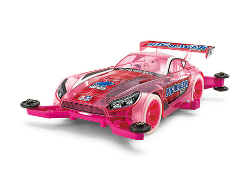 かわいいブタドライバーが乗ったミニ四駆「ミニ四駆ピッグGT