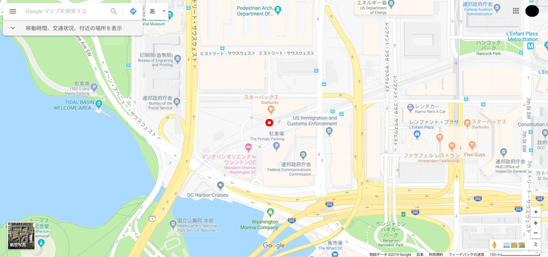 ホワイトハウスから見て南側にあるエリア。とにかく入り組んでいて狭いのが特徴です