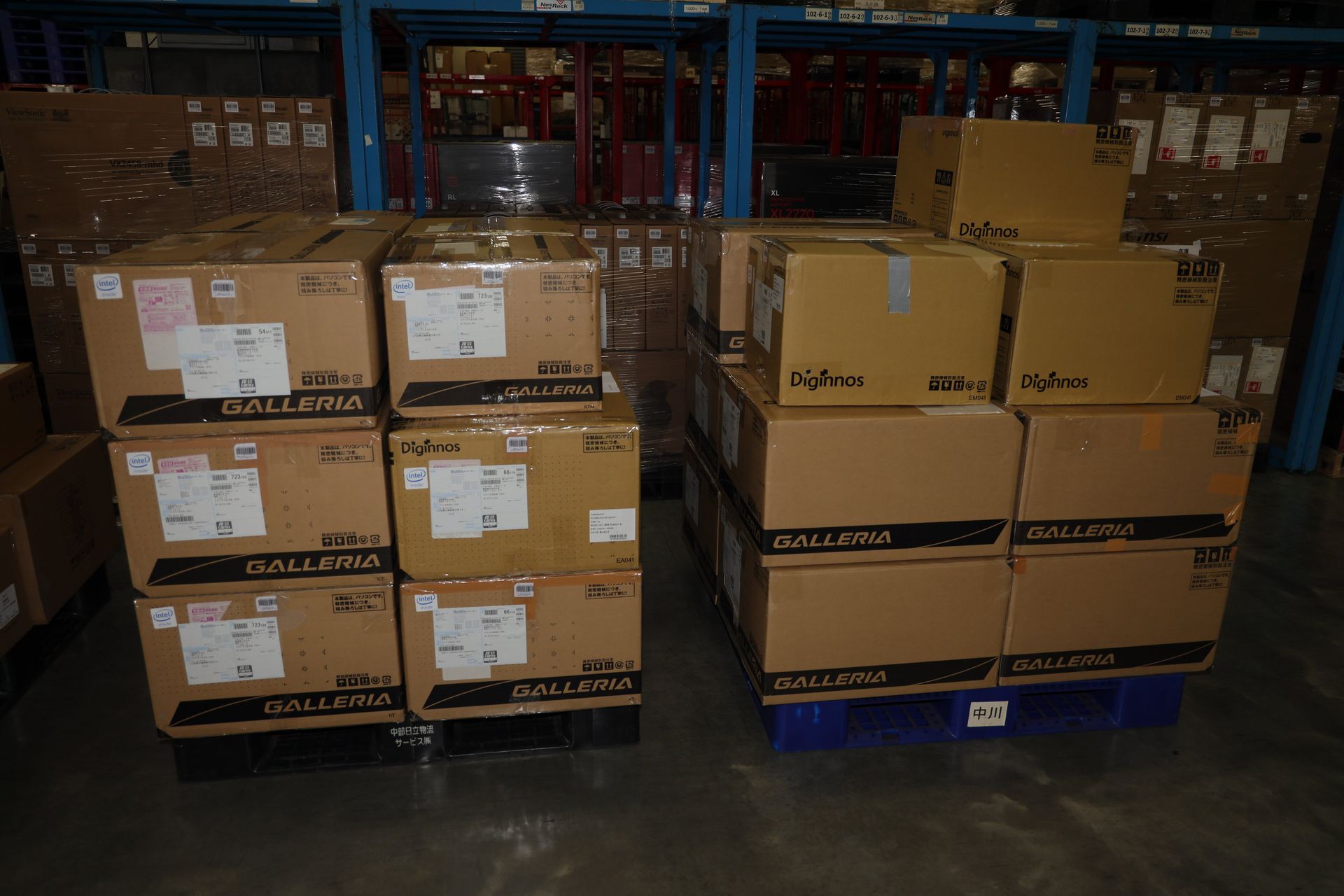 ドスパラ新潟店より届いた中古のGALLERIA。こちらは修理部門に送られる