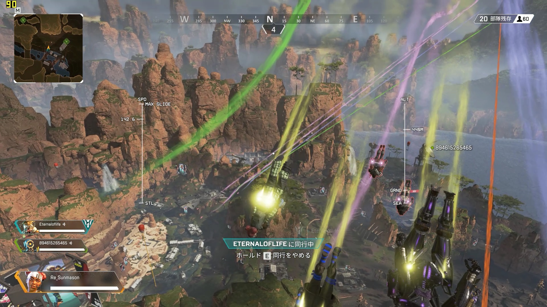 もっとも重いシーンでも高いフレームレートで動作する。状況をしっかり把握して行動しよう