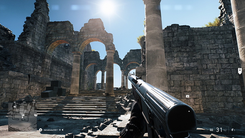 こちらが基本画質・低設定。壁に表現されていた影が消えてしまった