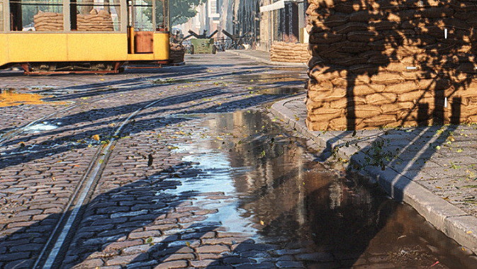 DXRオフ、「最高」設定での画像をピクセル等倍で拡大したもの。拡大するとよく分かる