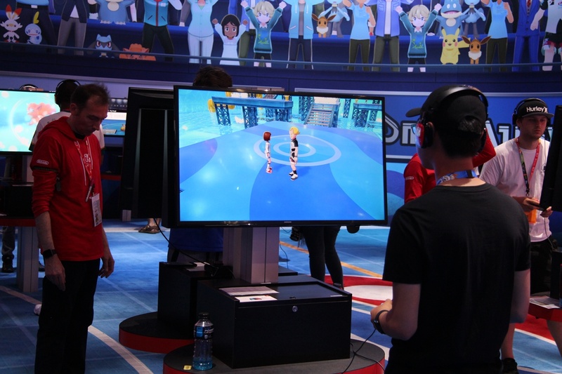 ジムの雰囲気を再現した「ポケモン ソード・シールド」ブース
