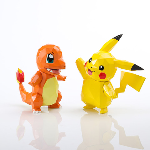 千値練、イーブイとポケモン達のポリゴン風フィギュアを発売決定