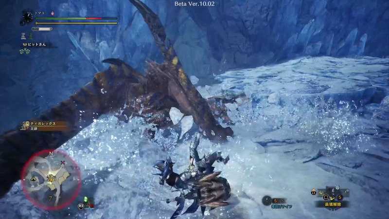 少し気をゆるめると範囲の広い攻撃でダメージを受けてしまう。攻撃を仕掛けるときは回避やガードの準備もしておこう