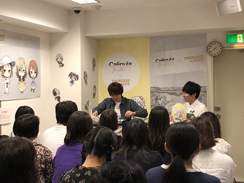 トークイベントでは琵琶坂永至役の赤羽根健治さんをゲストに迎え、収録の裏話なども披露された