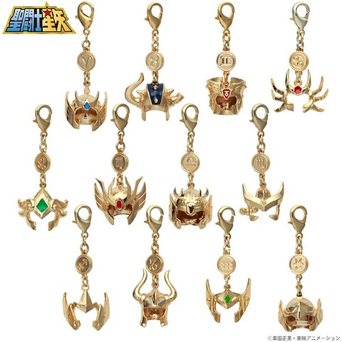 聖闘士星矢」黄金聖闘士のクロス・12星座が“合金製”アクセサリーとして