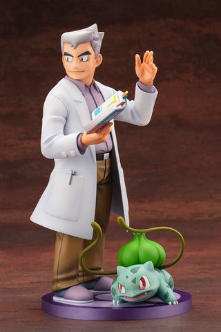 し*む様 ポケモン　ARTFX Ｊ　レッド　グリーン　オーキド博士　フィギュア オーキド博士」と「フシギダネ」がかわいらしい姿になってフィギュアに