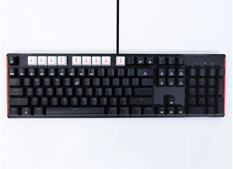 麻雀牌がキーボードに！ 上海問屋、マージャンパイのキーキャップを