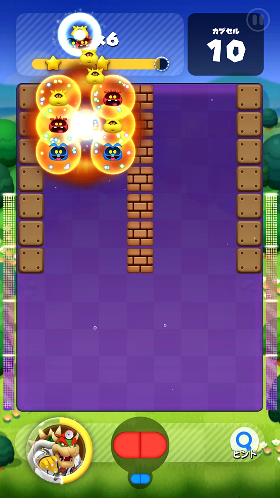 爆弾は、同じ色を3つ揃えると爆発する。影響範囲は爆弾を中心とした周り8マスで、破壊可能な壁を壊したり爆弾の色にかかわらず爆風内のウイルスを消す。氷付けなどになっているウイルスは、剥き出し状態になる