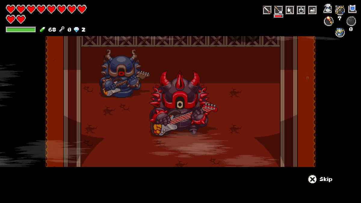 「スーパーマリオ オデッセイ」のVRモードと同じく、ストーリーでは楽器を集めないと！今回は、４つのミニボスが持っている「魔法の楽器」を集めていく