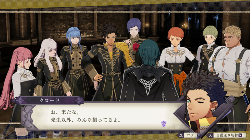 今回のプレイでは選ばなかった学級の生徒たち。彼らとは戦争編で敵対することになるようだが、和睦の道はないのだろうか……
