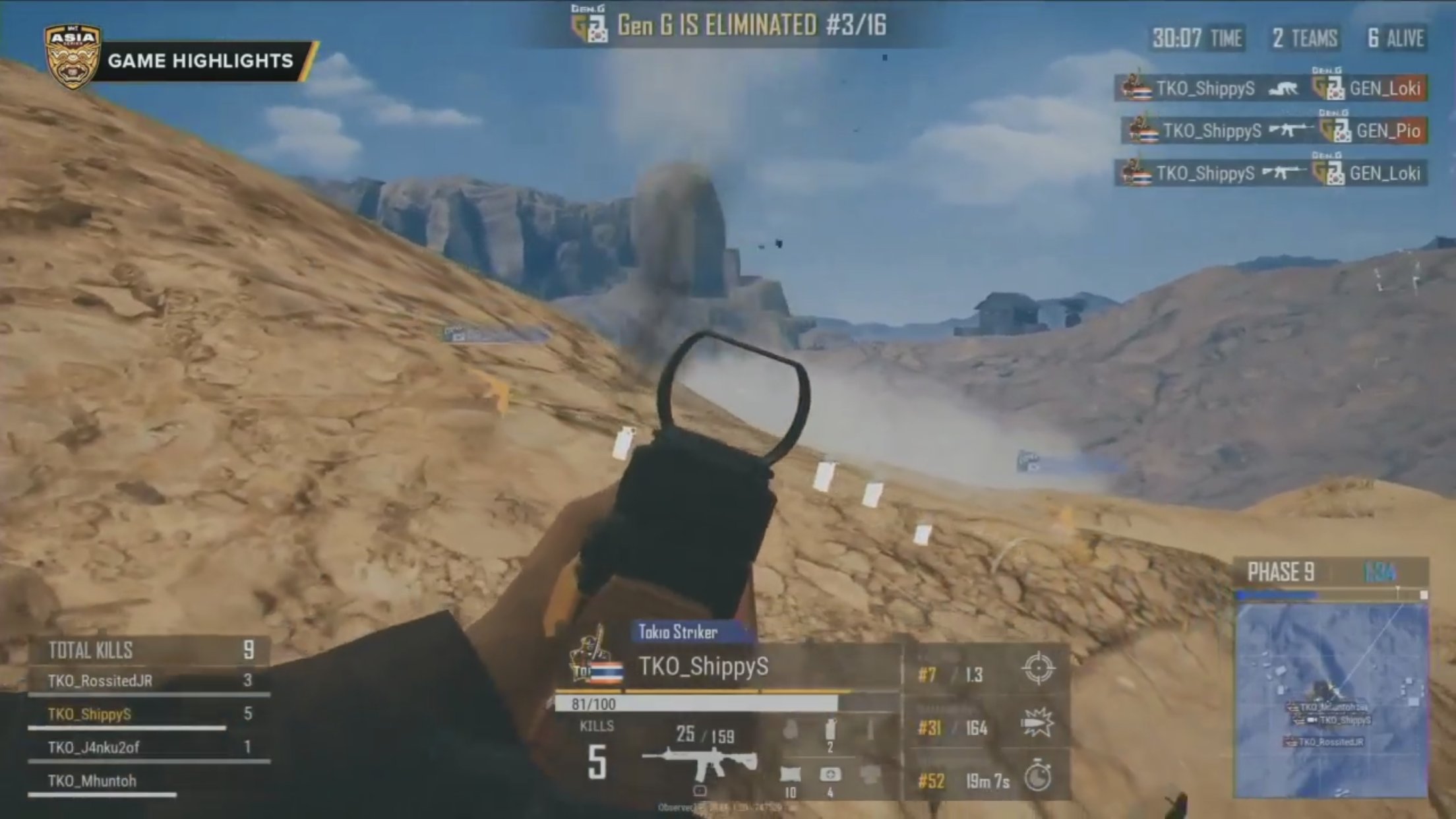 韓国選手顔負けのプレイでタイのファンを喜ばせたShippyS選手（Tokio Striker）