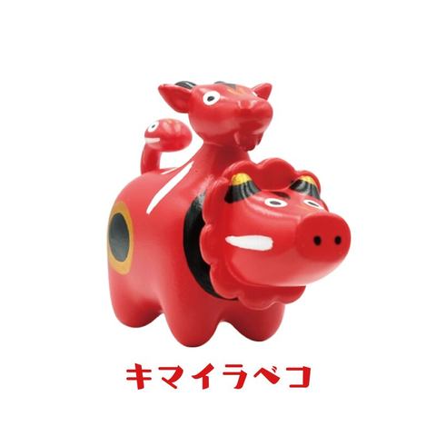 赤べこ　フィギュア ゼンマイ赤ベコ マスコットフィギュア | Qualia