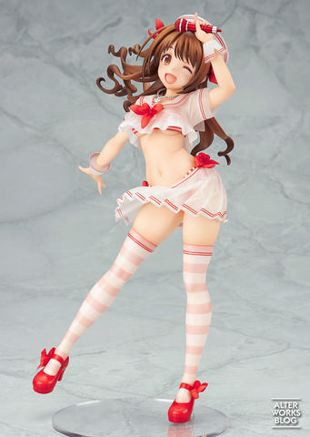 m*s様 新品未開封 アイドルマスター 島村卯月 夢見りあむフィギュア 二点セッ うっすら透けてみえる縞模様“ほぼ水着”の「島村卯月」の