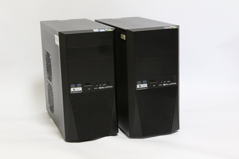 GALLERIA RT5（右）とGALLERIA DT（左）