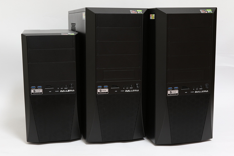 今回のテストに使用したサードウェーブの「GALLERIA」シリーズ。こちらはRyzen 3000シリーズ搭載マシン