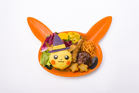 ピカチュウ　忍者　カフェ　ハロウィン ピカチュウがハロウィンハットをかぶったり、ミミッキュの仮装を