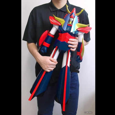 なんと全長65cm！ 「ライディーン」がジャンボソフビになって登場