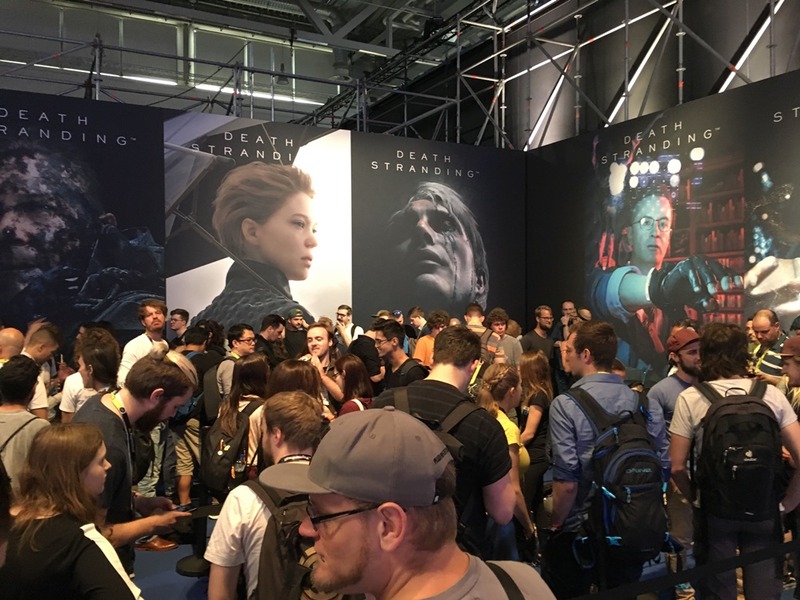 常時大盛況の「デス・ストランディング」ブース