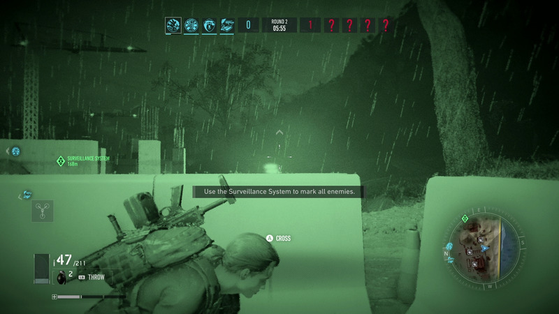 暗い場所で使えるナイトビジョンモードもある。ちなみに、ある程度時間が経過すると「PUBG」や「FORTNITE」のようにプレイエリアが狭まってくる