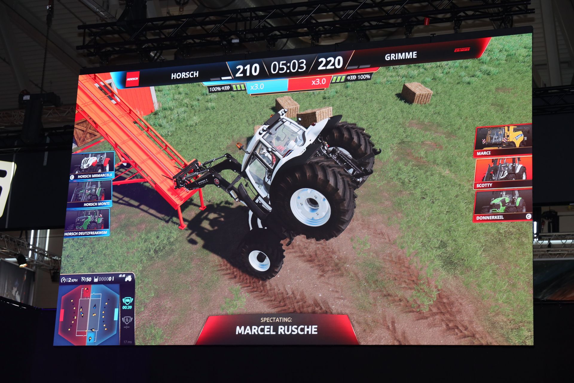 ベールを搬入する際、浮かび上がってしまう