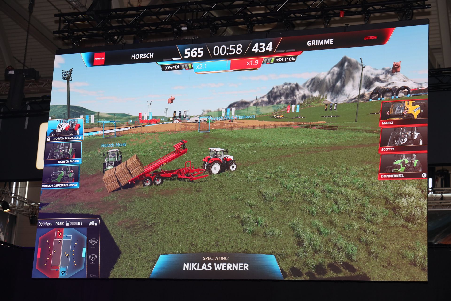 味方が待つその地点に角ベールを落とす技