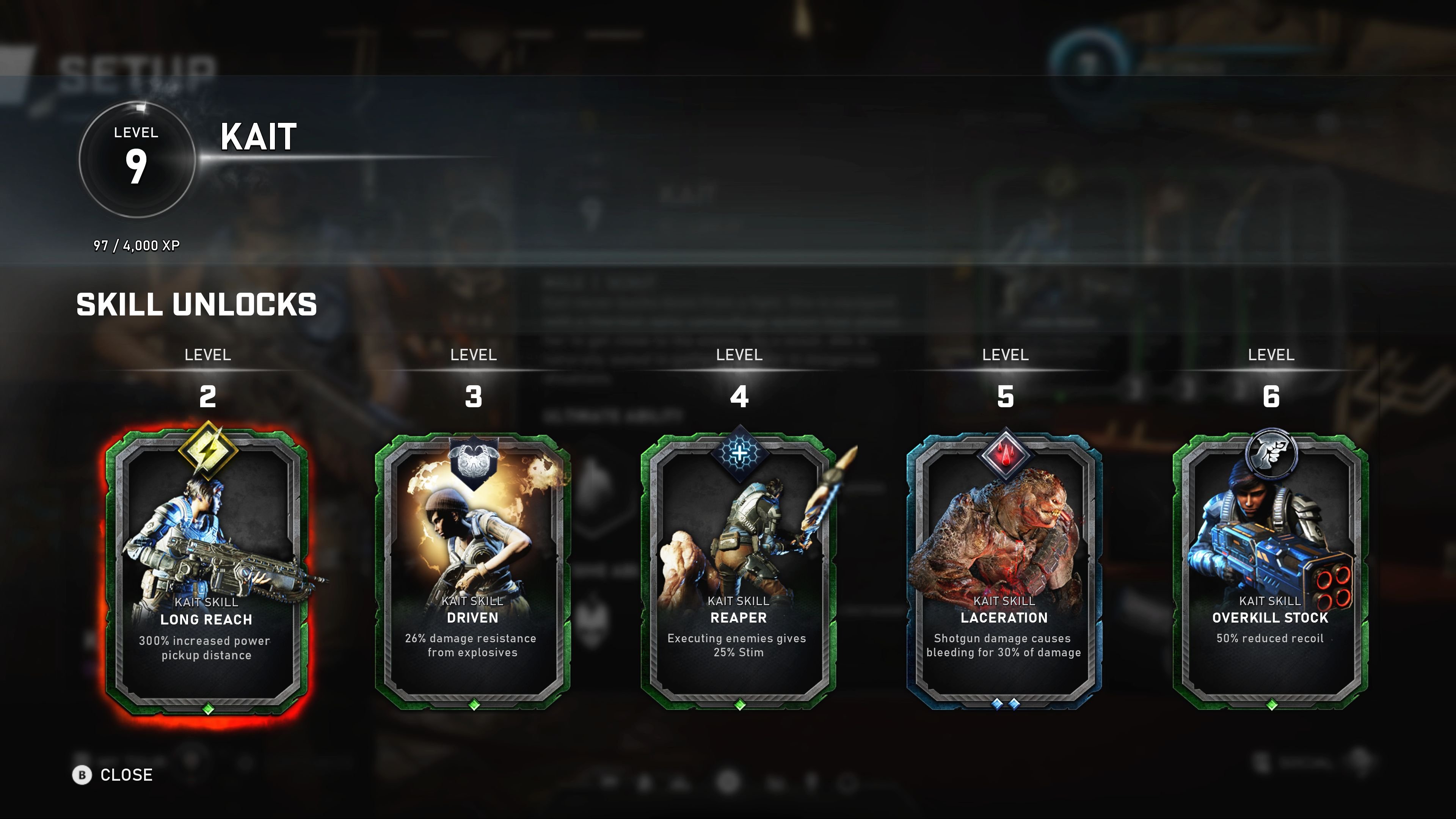 「Gears 5」マルチプレイモードの成長要素の1つとなるスキルカードシステム