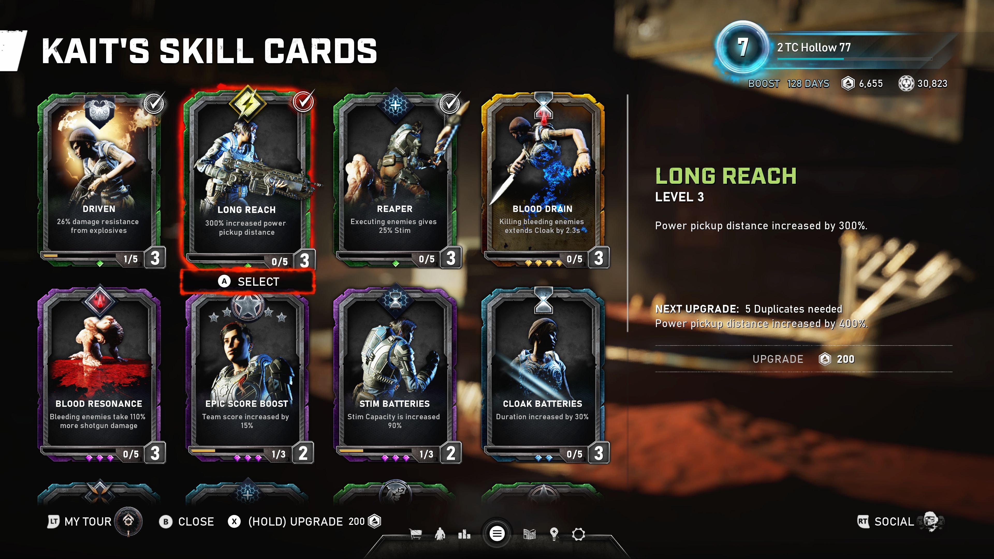 「Gears 5」マルチプレイモードの成長要素の1つとなるスキルカードシステム