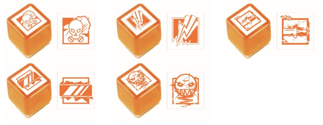 6コレクション オペレータースタンプ ディフェンダー 5種セット