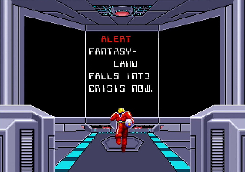 警告音が鳴り響くなか、疾走してくるハリアー。カッコいいワンシーンだ