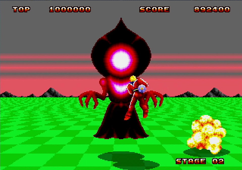 味のあるドットで描かれたボスキャラクター。さすがに今見ると怖さはないが、禍々しいという感覚は当時と変わらず