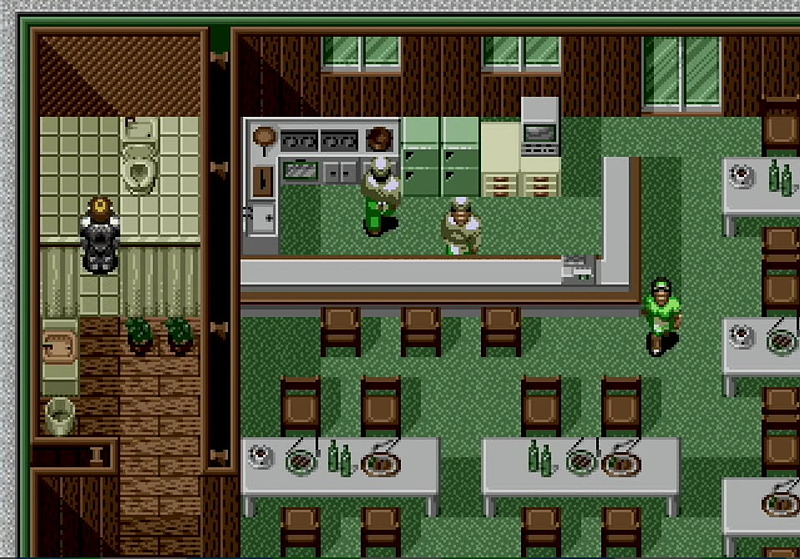 カフェのトイレにある隠しエレベーターでセカの研究所へ行ける