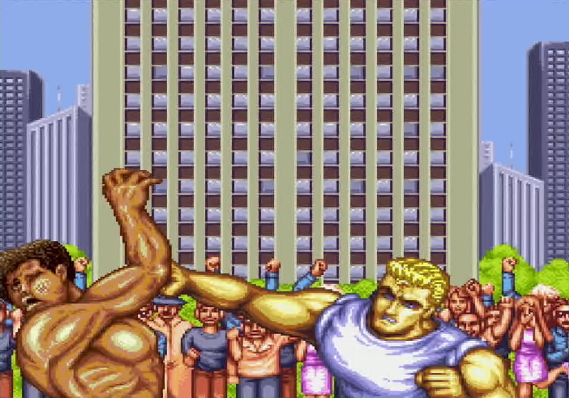 このデモムービーが見れたのはアーケードとメガドライブ版だけ