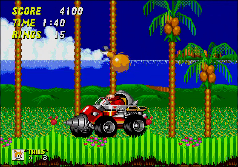 敵は悪の天才科学者、ドクター・エッグマン。毎回自分で開発したビックリでドッキリなメカに乗って出現し、主人公たちを苦しめる。ジャンプしてスピン状態で体当たりすることでダメージを与えられる