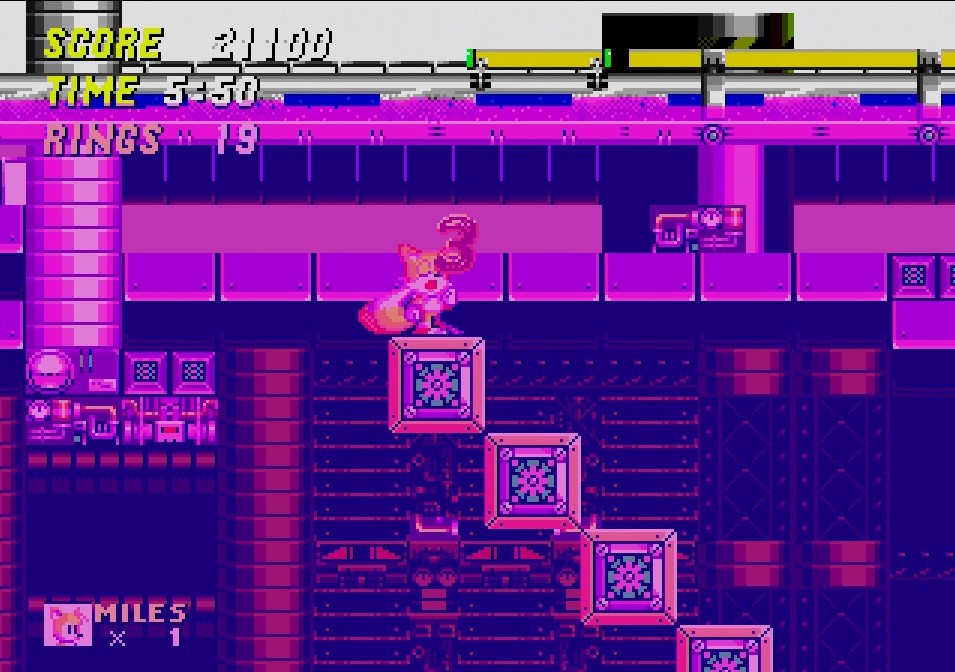 水中も自由に移動できるが、無限に息が続くわけではなく、息が持たなくなると、BGMが変化し、画面上に数字が表示され、カウントダウンが始まる。カウントが終わる前に息継ぎができない場合は1機失ってしまう