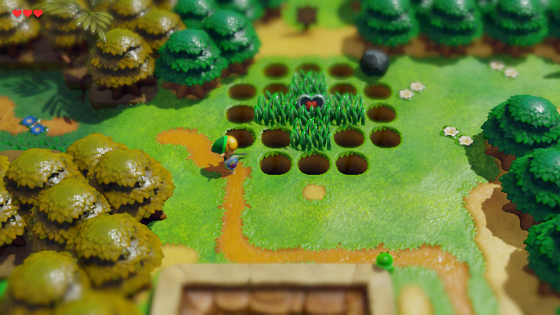 ハートのかけらが目の前にあるのに、穴が邪魔で近づけない。どうにか飛び越える方法はないだろうか？