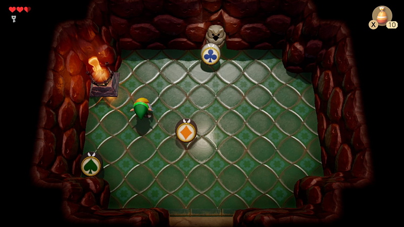 一定の間隔でトランプの柄が変化する魔物は、攻撃を加えると動きを止めるようだが……