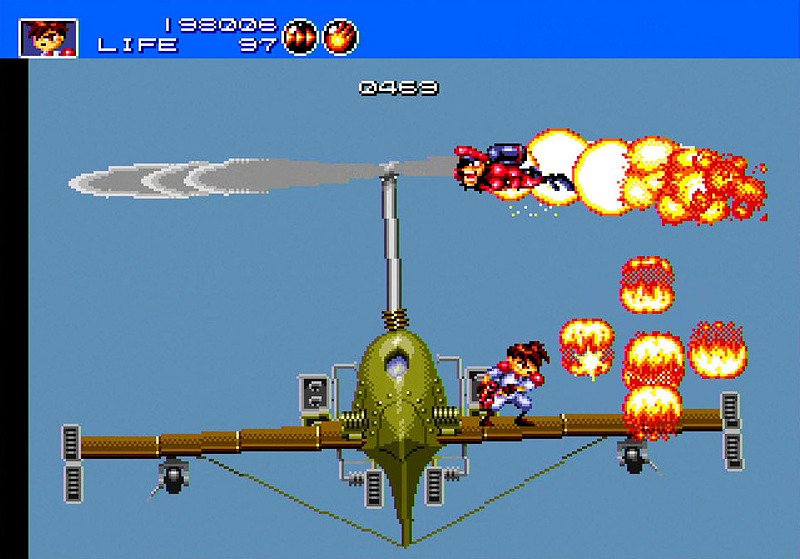 縦スクロール、横スクロール、ユニークなボスなど多彩な展開が魅力