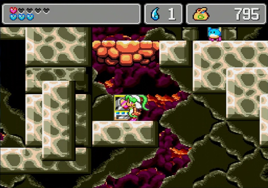 ゴールドを払うとハートが回復する「自動販売機」を見掛けたら、その近くにボスキャラがいると考えてまず間違いない。所持金に余裕があれば必ず体力を回復させ、万全の状態でボス戦に備えたい