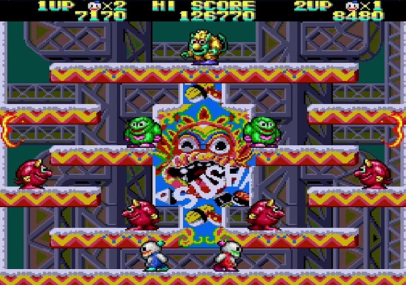 壁に描かれた「SUSHI」