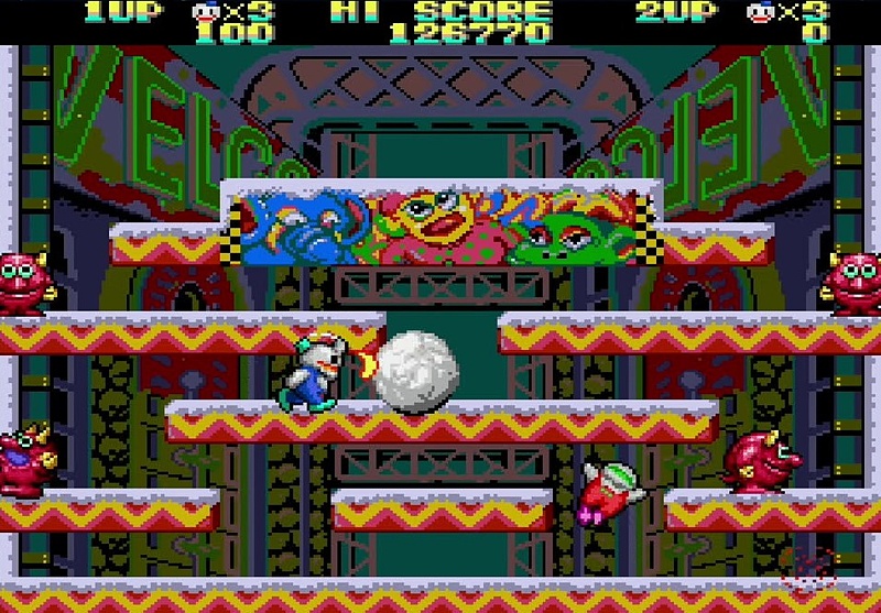 連鎖で敵を一掃できたときはとても爽快