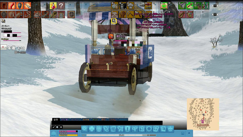 先輩プレーヤーのペットで移動するのが申し訳ない