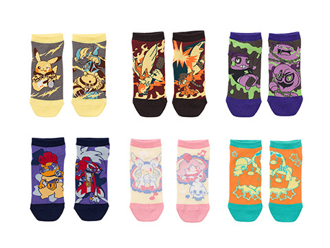 選べる3足ショートソックス ポケモンバンドフェス（全6種：EL／FI／PO／DA／GR／FA）※サイズ：23㎝～25㎝/1,000円